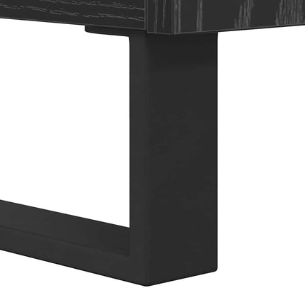 TV-skåp Svart Ek 104 x 35 x 50 cm Konstruerat trä