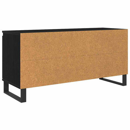 TV-skåp Svart Ek 104 x 35 x 50 cm Konstruerat trä