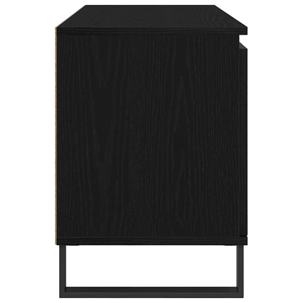 TV-skåp 104 x 35 x 50 cm Svart Ek Konstruerat trä