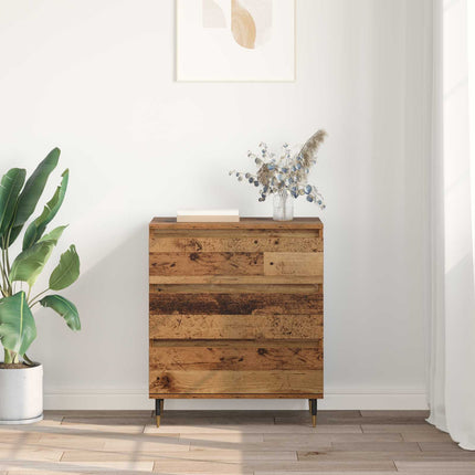 Sideboard med låda Gammalt trä 60 x 35 x 70 cm Konstruerat trä