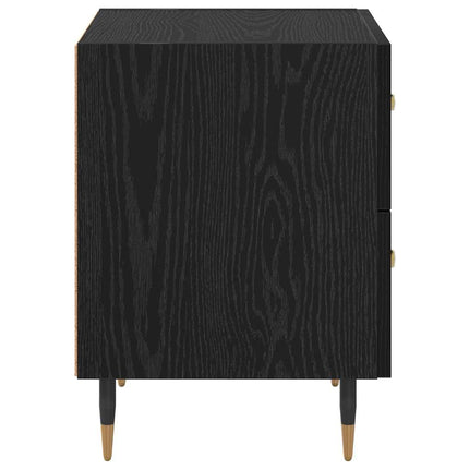 Nattduksbord Svart Ek 40 x 35 x 47,5 cm Konstruerat trä