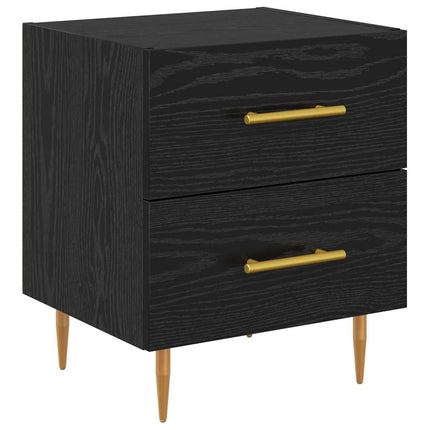Nattduksbord Svart Ek 40 x 35 x 47,5 cm Konstruerat trä