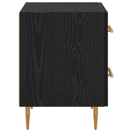 Nattduksbord Svart Ek 40 x 35 x 47,5 cm Konstruerat trä