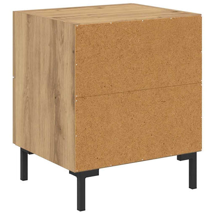 Nattduksbord 2 pcs Artisan Ek 40 x 35 x 47,5 cm Konstruerat trä