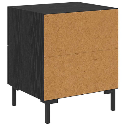 Nattduksbord Svart Ek 40 x 35 x 47,5 cm Konstruerat trä
