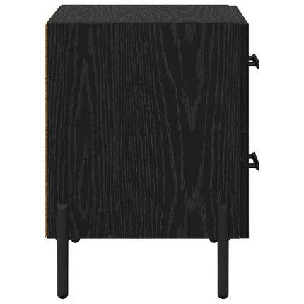 Nattduksbord Svart Ek 40 x 35 x 47,5 cm Konstruerat trä