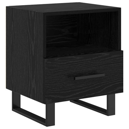 Nattduksbord Svart Ek 40 x 35 x 47,5 cm Konstruerat trä
