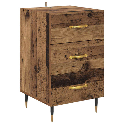 Nattduksbord Gammalt trä 40 x 40 x 66 cm Konstruerat trä
