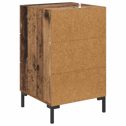 Nattduksbord Gammalt trä 40 x 40 x 66 cm Konstruerat trä