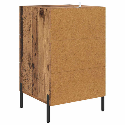 Nattduksbord Gammalt trä 40 x 40 x 66 cm Konstruerat trä