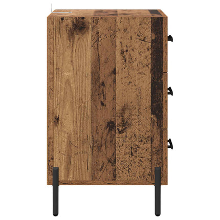 Nattduksbord Gammalt trä 40 x 40 x 66 cm Konstruerat trä