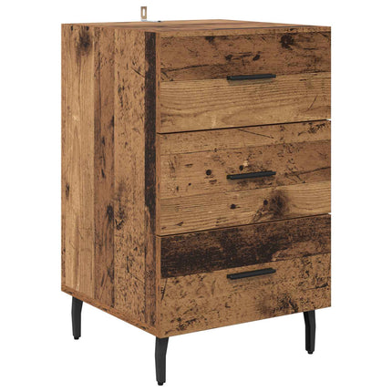 Nattduksbord Gammalt trä 40 x 40 x 66 cm Konstruerat trä