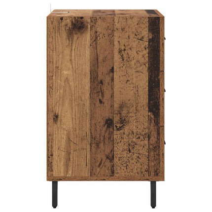 Nattduksbord Gammalt trä 40 x 40 x 66 cm Konstruerat trä