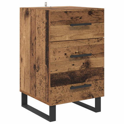 Nattduksbord Gammalt trä 40 x 40 x 66 cm Konstruerat trä