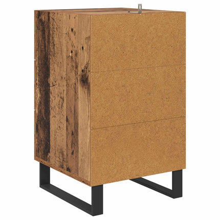 Nattduksbord Gammalt trä 40 x 40 x 66 cm Konstruerat trä