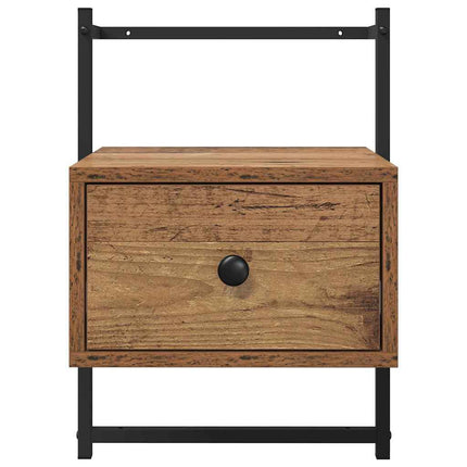 Nattduksbord Gammalt trä 35 x 30 x 51 cm Konstruerat trä