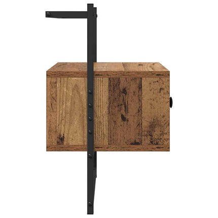 Nattduksbord Gammalt trä 35 x 30 x 51 cm Konstruerat trä