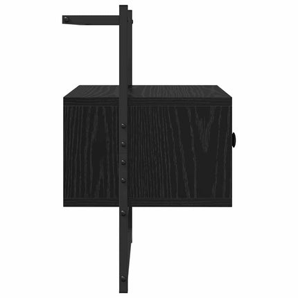 Nattduksbord Svart Ek 35 x 30 x 51 cm Konstruerat trä