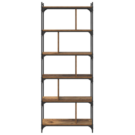 Bokhylla Gammalt trä 76 x 32 x 192 cm Konstruerat trä