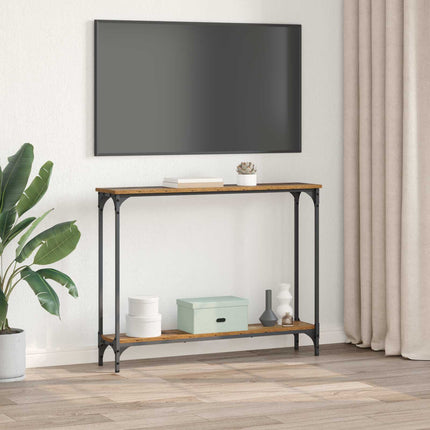 Konsolbord Gammalt trä 100 x 22,5 x 75 cm Konstruerat trä
