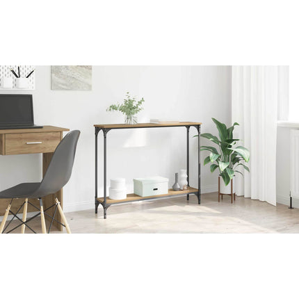 Konsolbord Artisan Ek 100 x 22,5 x 75 cm Konstruerat trä