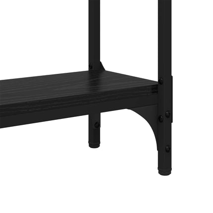 Konsolbord Svart Ek 100 x 22,5 x 75 cm Konstruerat trä