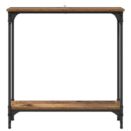 Konsolbord Gammalt trä 75 x 22,5 x 75 cm Konstruerat trä