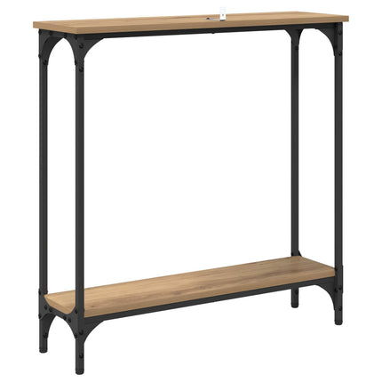 Konsolbord Artisan Ek 75 x 22,5 x 75 cm Konstruerat trä