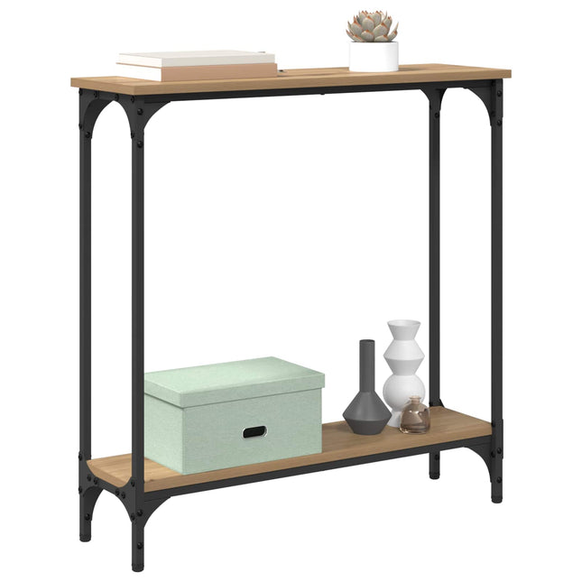 Konsolbord Artisan Ek 75 x 22,5 x 75 cm Konstruerat trä