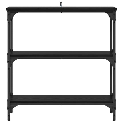 Konsolbord Svart Ek 75 x 22,5 x 75 cm Konstruerat trä