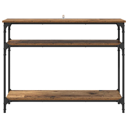 Konsolbord Gammalt trä 100 x 29 x 75 cm Konstruerat trä