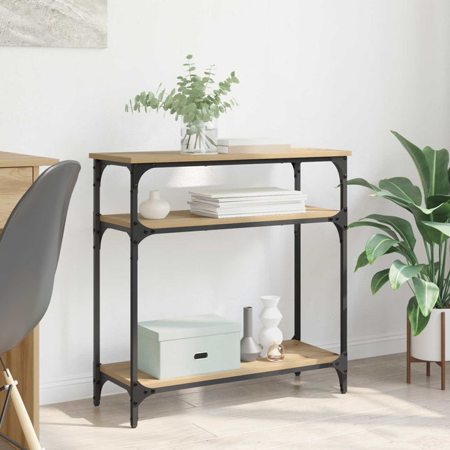 Konsolbord Artisan Ek 75 x 29 x 75 cm Konstruerat trä