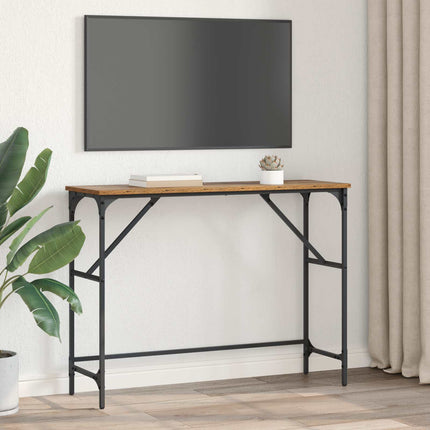 Konsolbord Gammalt trä 100 x 32 x 75 cm Konstruerat trä
