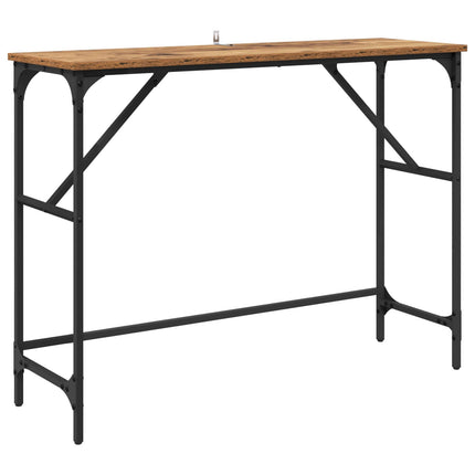 Konsolbord Gammalt trä 100 x 32 x 75 cm Konstruerat trä