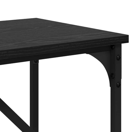 Konsolbord Svart Ek 100 x 32 x 75 cm Konstruerat trä