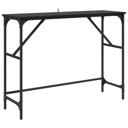 Konsolbord Svart Ek 100 x 32 x 75 cm Konstruerat trä