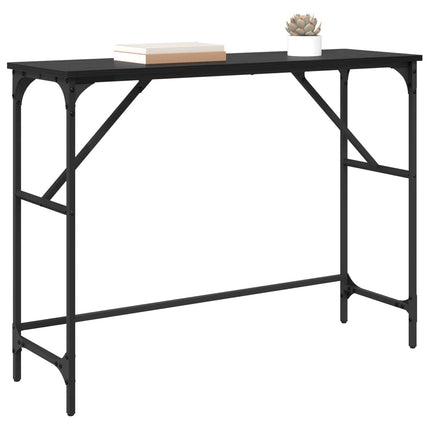 Konsolbord Svart Ek 100 x 32 x 75 cm Konstruerat trä