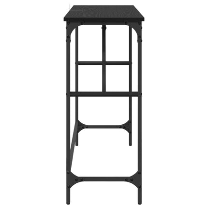 Konsolbord Svart Ek 100 x 32 x 75 cm Konstruerat trä