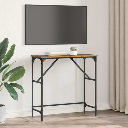 Konsolbord Gammalt trä 75 x 32 x 75 cm Konstruerat trä
