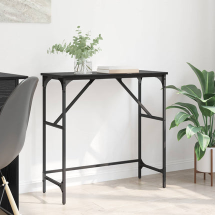 Konsolbord Svart Ek 75 x 32 x 75 cm Konstruerat trä