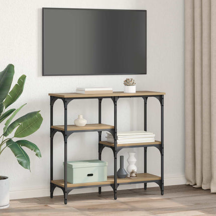 Konsolbord med hylla Artisan Ek 80 x 29 x 75 cm Konstruerat trä