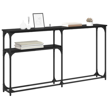 Konsolbord Svart Ek 146 x 22.5 x 75 cm Konstruerat trä