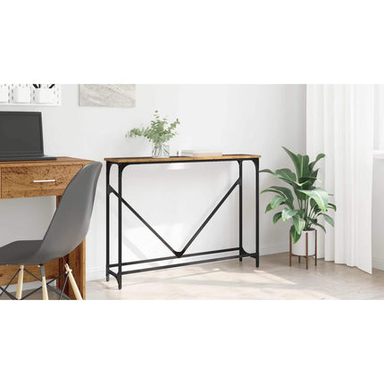 Konsolbord Gammalt trä 102 x 23 x 75 cm Konstruerat trä