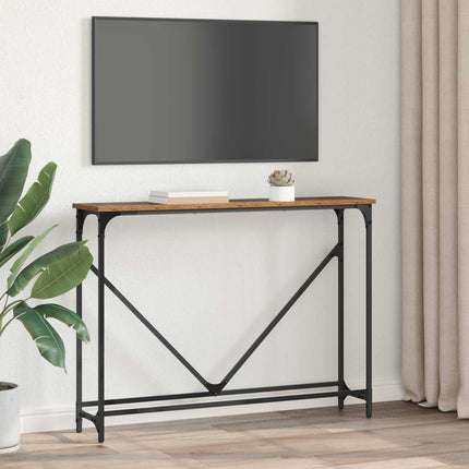 Konsolbord Gammalt trä 102 x 23 x 75 cm Konstruerat trä