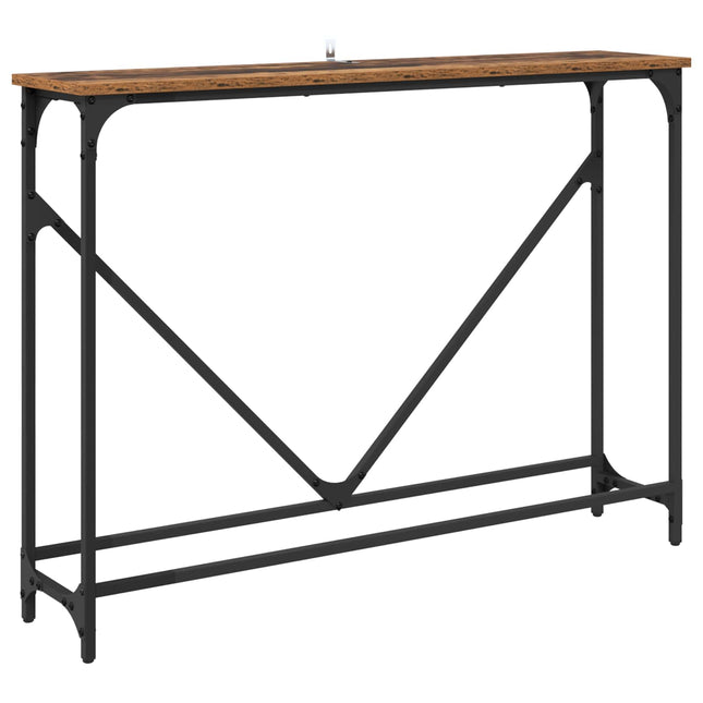 Konsolbord Gammalt trä 102 x 23 x 75 cm Konstruerat trä