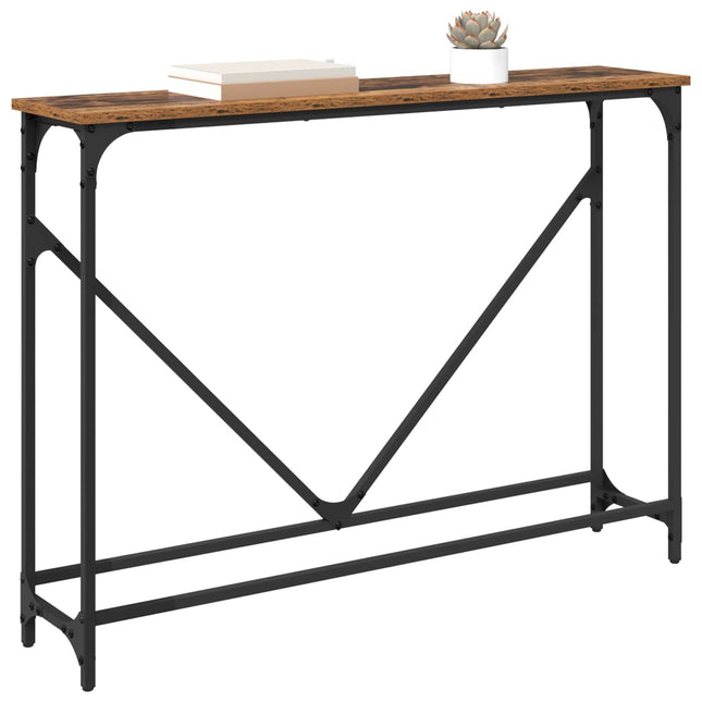 Konsolbord Gammalt trä 102 x 23 x 75 cm Konstruerat trä