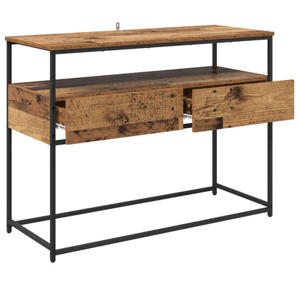 Konsolbord Gammalt trä 100 x 40 x 75 cm Konstruerat trä
