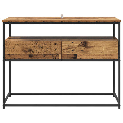 Konsolbord Gammalt trä 100 x 40 x 75 cm Konstruerat trä