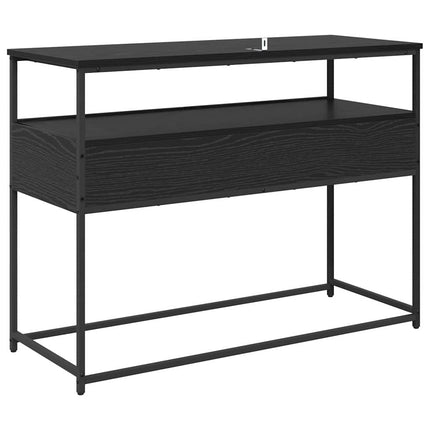 Konsolbord Svart Ek 100 x 40 x 75 cm Konstruerat trä