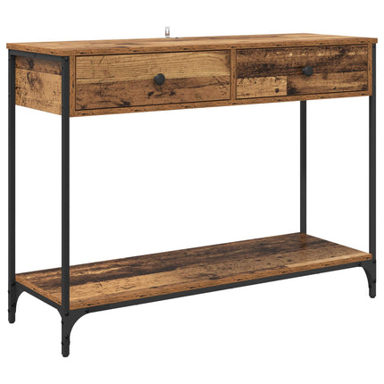 Konsolbord Gammalt trä 100 x 34,5 x 75 cm Konstruerat trä